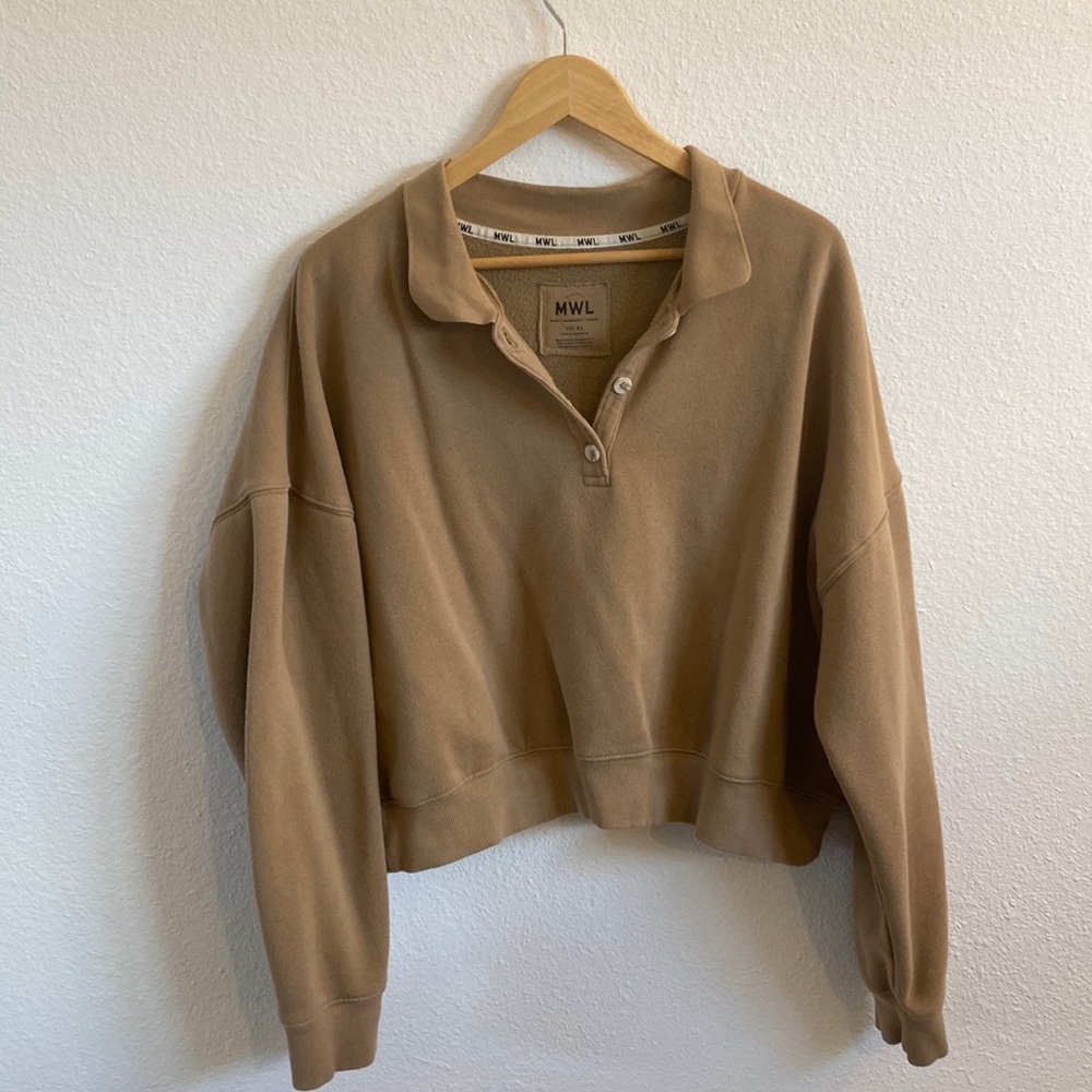 MWL Betterterry Crop Polo Sweatshirt